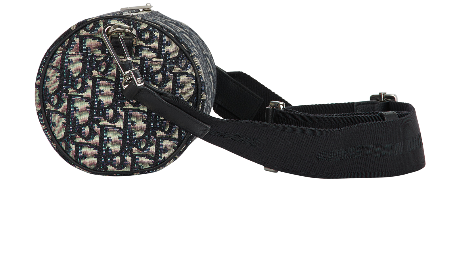 Oblique Jacquard Roller, &pound;950, Handbags, Navy, Canvas, Bottom view